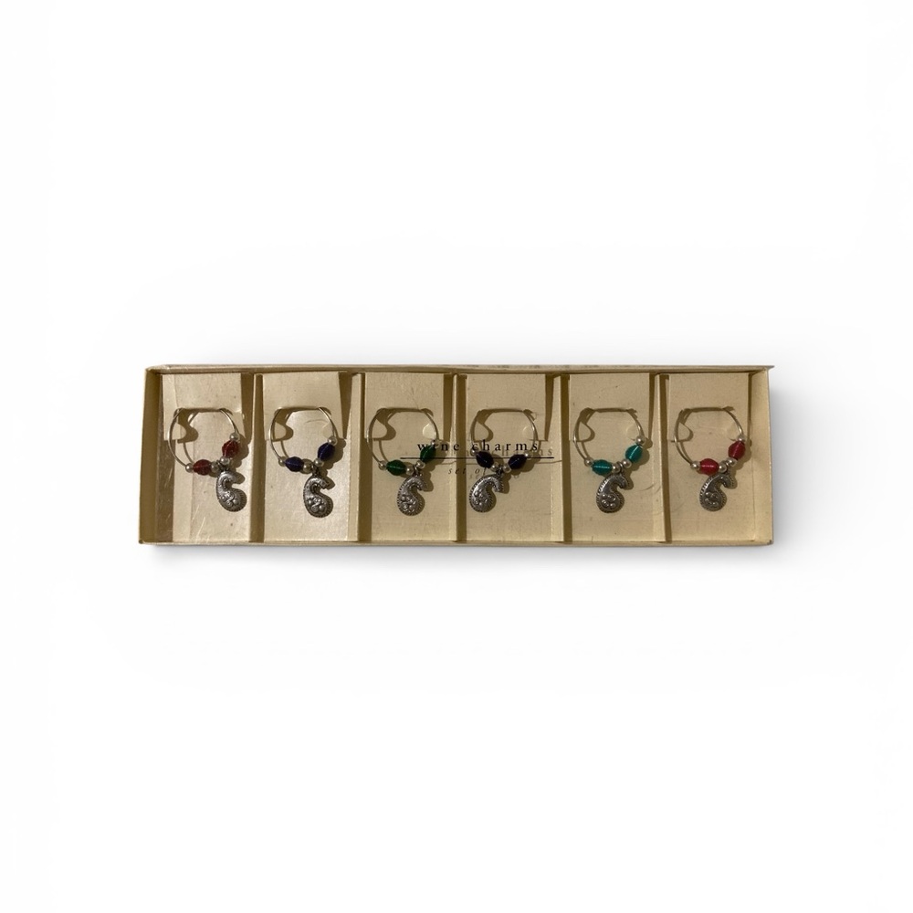 Pier 1 Wine Glass Charms Set